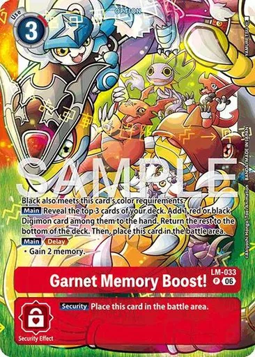 Garnet Memory Boost!