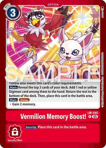 Vermilion Memory Boost!