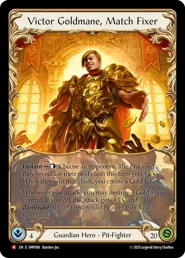 Victor Goldmane, Match Fixer