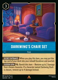 Darkwing's Chair Set