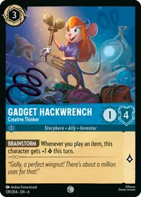 Gadget Hackwrench - Creative Thinker