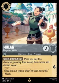 Mulan - Disguised Soldier