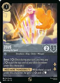 Zeus - Missing His Spark