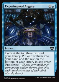 Experimental Augury