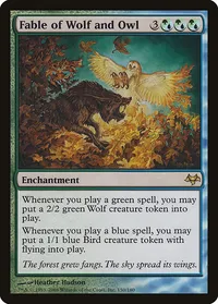 Fable of Wolf and Owl