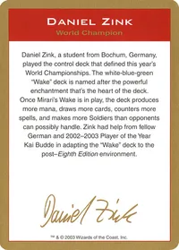 Daniel Zink Bio