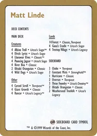 Matt Linde Decklist