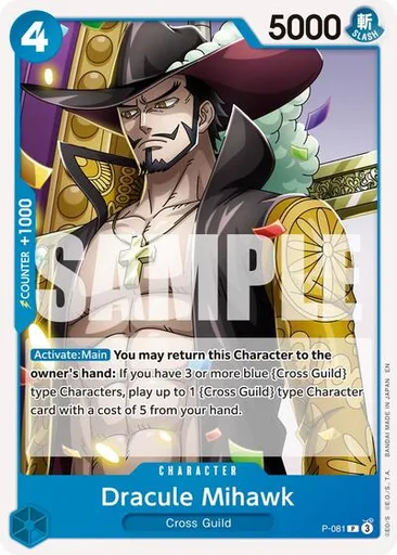 Dracule Mihawk - P-081 (Pirate Foil)