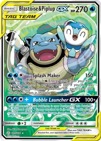 Blastoise and Piplup GX Alternate Full Art