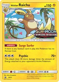 Alolan Raichu SM72 Prerelease