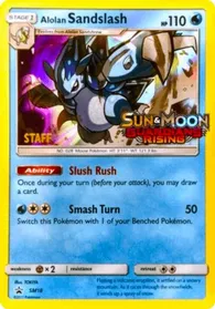 Alolan Sandslash SM18 Prerelease Staff