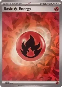 Basic Fire Energy Cracked Ice Holo
