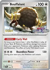 Bouffalant 136 Prerelease Staff