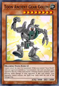 Toon Ancient Gear Golem