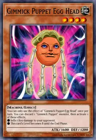 Gimmick Puppet Egg Head