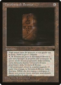Bronze Tablet (Italian) - "Tavoletta di Bronzo"