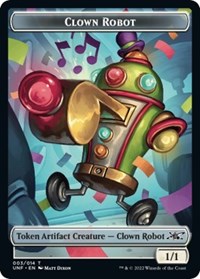 Clown Robot (003) // Food (010) Double-sided Token