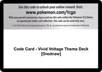 Code Card - Vivid Voltage Theme Deck [Drednaw]