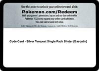 Code Card - Silver Tempest Single Pack Blister [Basculin]