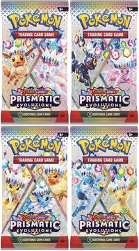 Prismatic Evolutions Booster Pack Art Bundle [Set of 4]