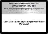 Code Card - Battle Styles Single Pack Blister [Arrokuda]