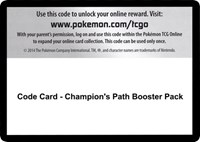 Code Card - Champion's Path Booster Pack