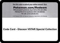 Code Card - Glaceon VSTAR Special Collection