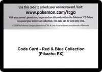 Code Card - Red & Blue Collection [Pikachu EX]