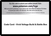 Code Card - Vivid Voltage Build & Battle Box