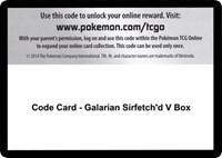 Code Card - Galarian Sirfetch'd V Box