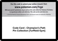 Code Card - Champion's Path Pin Collection [Turffield Gym]