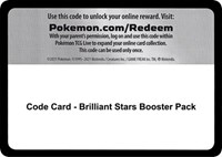 Code Card - Brilliant Stars Booster Pack