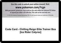 Code Card - Chilling Reign Elite Trainer Box [Ice Rider Calyrex]