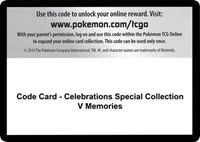 Code Card - Celebrations Special Collection - V Memories